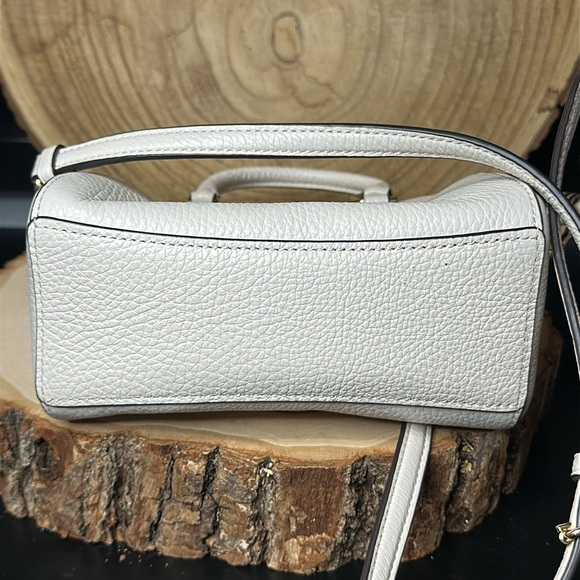 Coach Mini Rowan Dancing Kitten Orange Cat & Cream Leather Handbag Crossbody - Picture 5 of 11